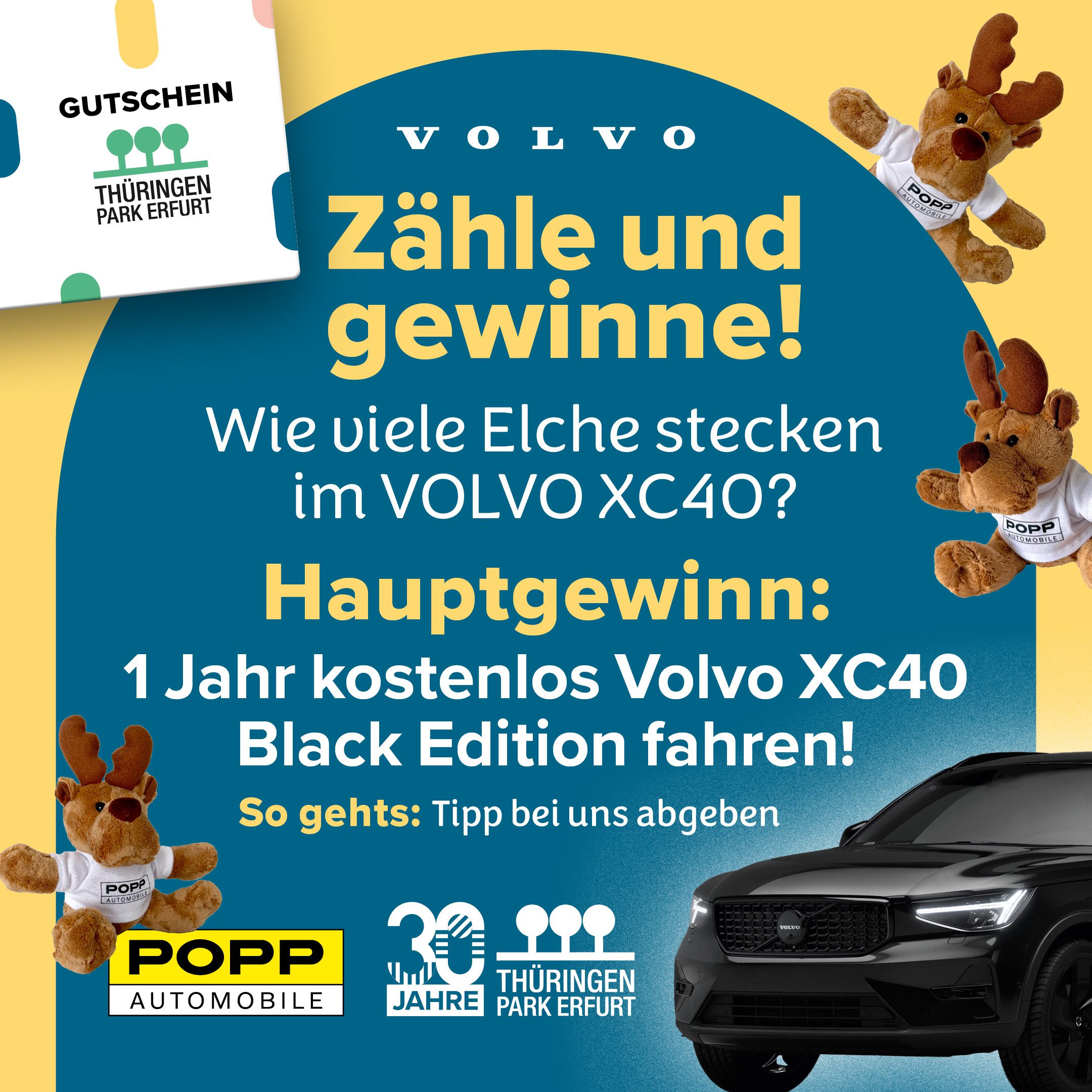 Gewinnspiel Volvo und Thüringen-Park-Centergutschein